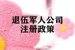退伍军人公司注册政策