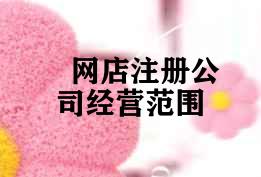 网店注册公司经营范围