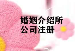 婚姻介绍所公司注册