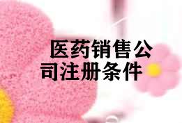 医药销售公司注册条件