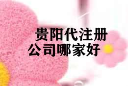 贵阳代注册公司哪家好