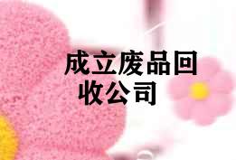 成立废品回收公司