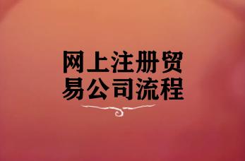 网上注册贸易公司流程