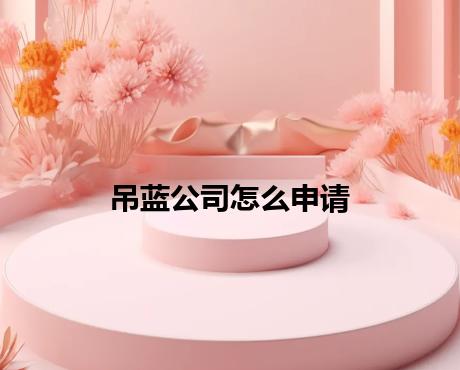 吊蓝公司怎么申请