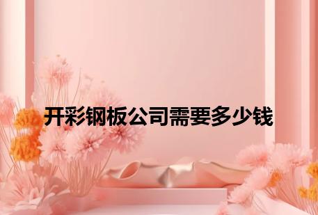 开彩钢板公司需要多少钱