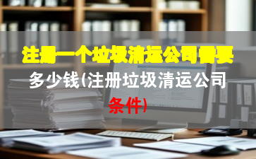 注册一个垃圾清运公司需要多少钱(注册垃圾清运公司条件)